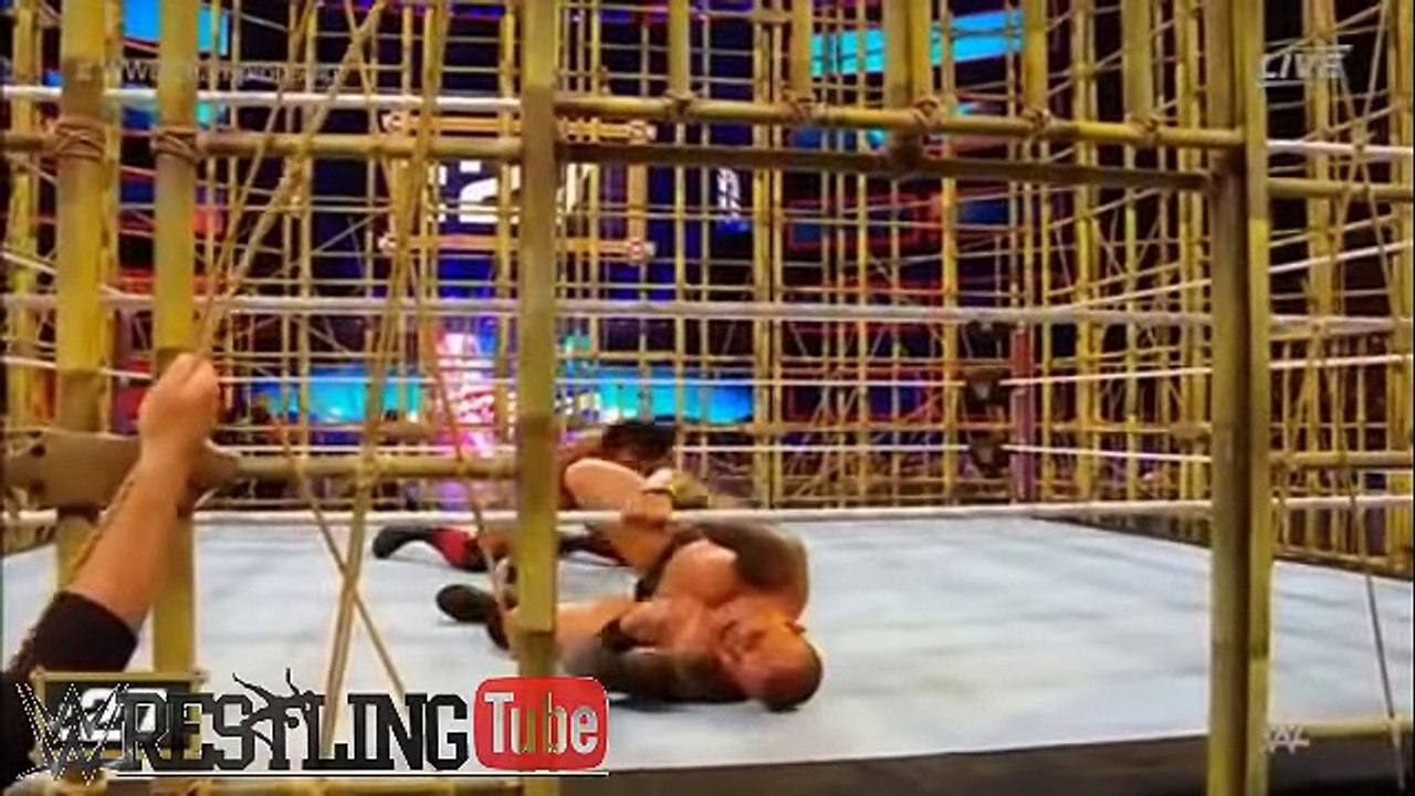 Jinder Mahal vs Randy Orton Punjabi Prison Match 7_23_17 - WWE Battleground Highlights 23 July 2017