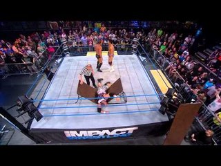 Tables Match: Willow and Bully Ray vs. Bobby Roode and EC3 (April 3, 2014)