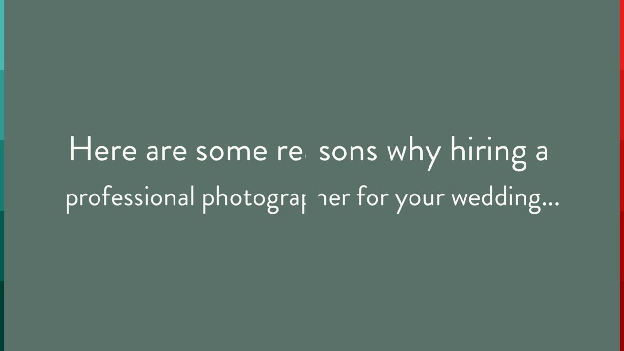 Wedding Photographer in Fremont - Reasons Hiring a Professional Photographer for Your Wedding