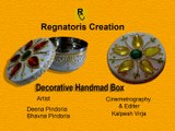 Marriage Decorative Handmade Box / Steel Container