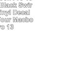 Love Macbook Pro 13 2011 Skin  Black Swirly Heart Vinyl Decal Skin For Your Macbook Pro