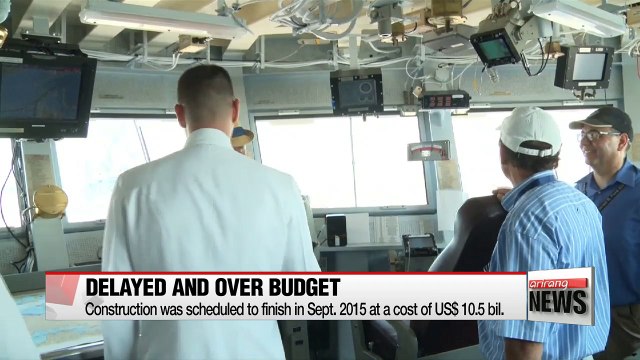 U.S. launches 100,000-ton aircraft carrier