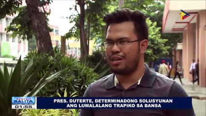 Pangulong Duterte, determinadong masolusyunan ang lumalalang trapiko sa bansa #DuterteSONA2017
