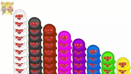 Colors for Kids Learn with Anpanman with ice cream - Baby cry cease - Anpanman Childrens song Kid