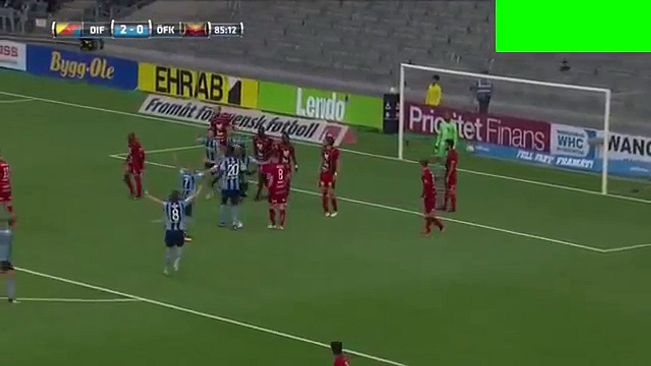 Djurgardens 3:0 Ostersunds (Swedish Allsvenskan 23 July 2017)