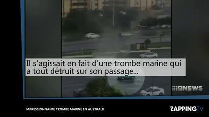 Australie : Une trombe marine détruit tout sur son passage, les images chocs (vidéo)