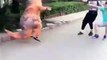 Fake Dinosaur Scares Pedestrians | Prank Video