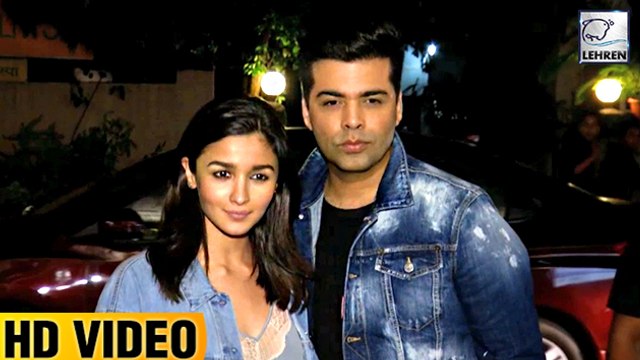 Alia Bhatt And Karan Johar Rocks It In Denim Casuals At Jitesh Pillai's Birthday Party