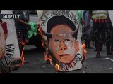 'Savages!': Protesters march against Duterte’s martial law in Quezon, Philippines