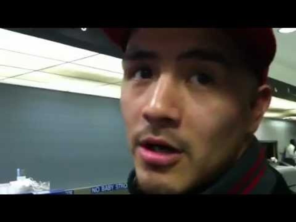 Brandon Rios cracking jokes