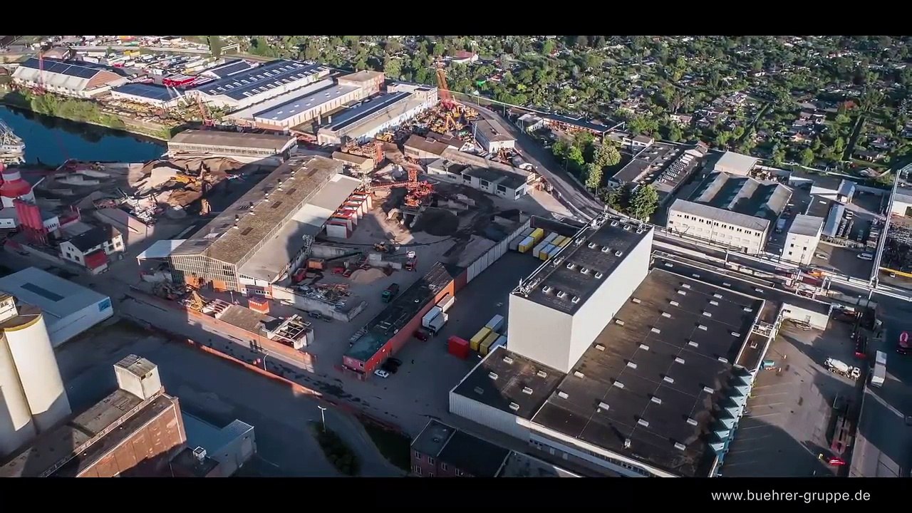 Drohnenvideo (Drohnen-SlideShow) eines Transportbetonherstellers in Mannheim