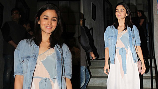 Alia Bhatt And Karan Johar Twin In Denim At Jitesh Pillai's Birthday Bash
