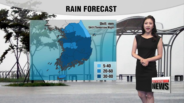 Hot humid weather with heavy monsoon rain in the central