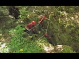 Foligno (PG) – Vigili del Fuoco, addestramento alle cascate del Menotre (24.07.17)
