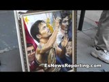 Fan Shows Off Paiting Hew Drew of Manny Pacquiao