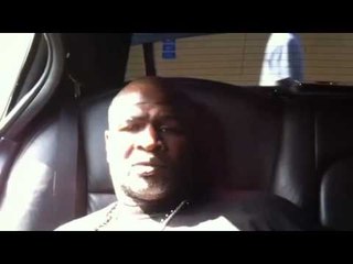 In the limo with james toney