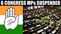 Congress MPs suspended from Lok Sabha for 5 days due to misbehaviour | Oneindia News