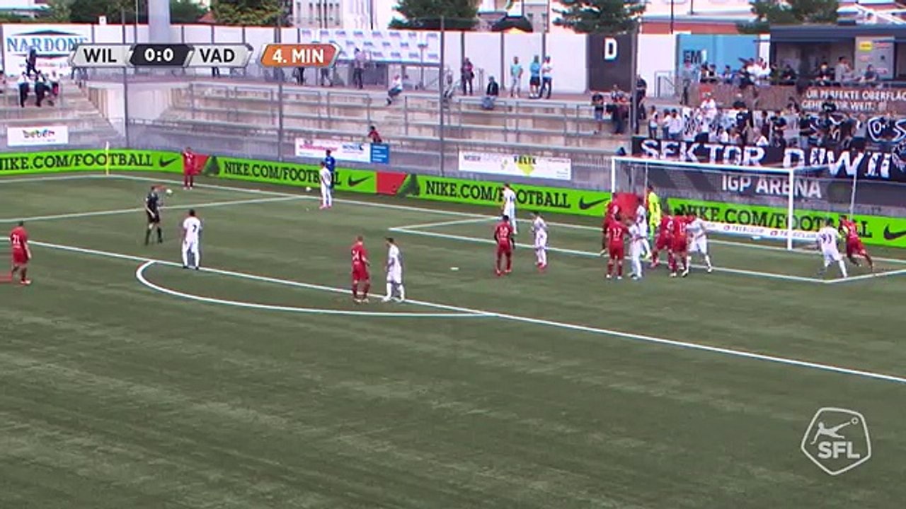 Will 0:1 Vaduz (Swiss Challenge League 23 Juli 2017)