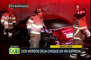 Miraflores: dos heridos deja choque en la Vía Expresa
