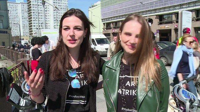 Radeln in Moskau - nichts für schwache Nerven