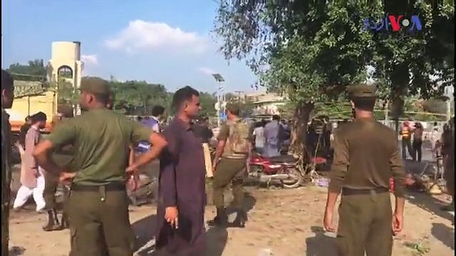 لاہور دھماکے کے بعد کے مناظر