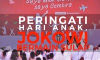 Peringati Hari Anak, Jokowi Bermain Sulap