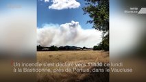 Vaucluse: un incendie ravage un massif de la Bastidonne