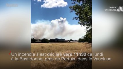 Vaucluse: un incendie ravage un massif de la Bastidonne