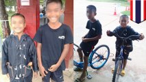 Dua bocah Thailand bersepeda untuk menemui ayah mereka di penjara - TomoNews