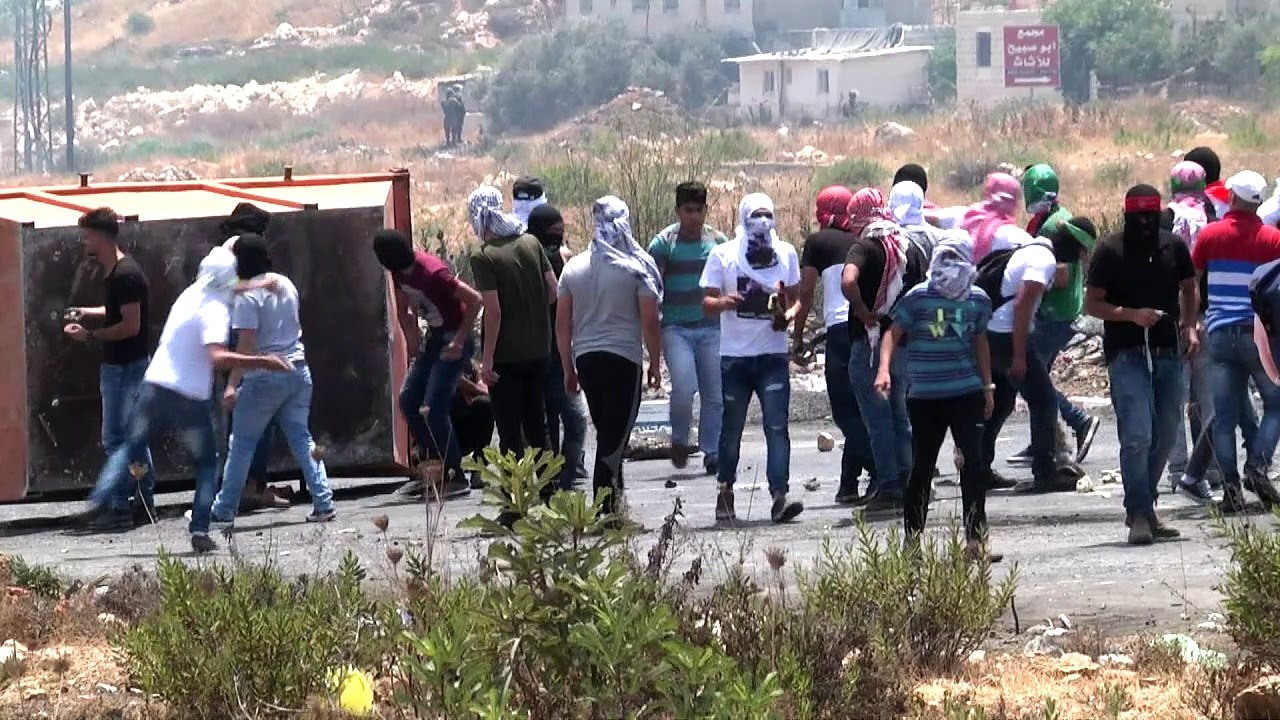 Heurts entre Palestiniens et soldats israéliens près de Beit El