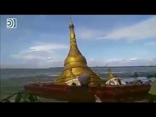 Una pagoda budista se hunde en directo en Myanmar