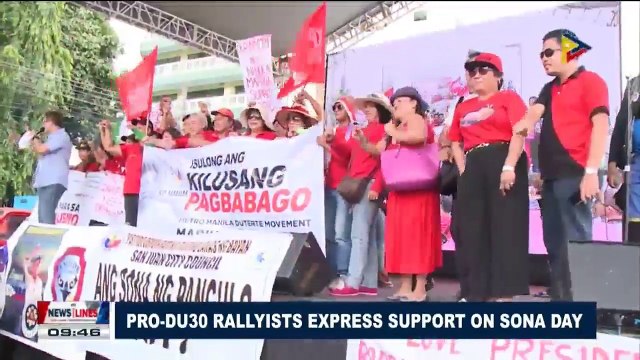 Pro-Du30 rallyists express support on SONA Day