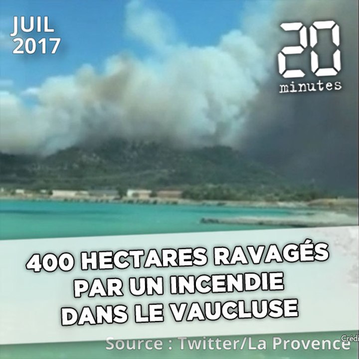 400 hectares ravagés par un incendie dans le Vaucluse