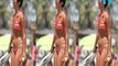 Lucy Mecklenburgh flaunts her impeccable abs in a skimpy string bikini as she sizzles on Ibiza getaway