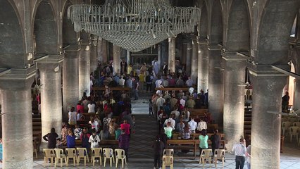 أسقف ليون الفرنسية يشيد بعودة الحياة الى قراقوش العراق