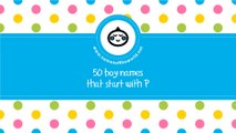 50 boy names that start with P - the best baby names - www.namesoftheworld.net