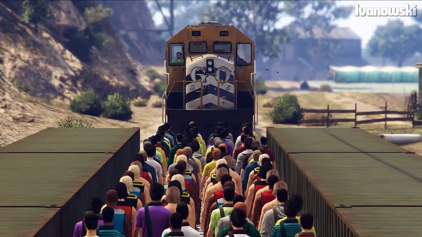 CAN 100+ PEOPLE STOP THE TRAIN IN GTA 5