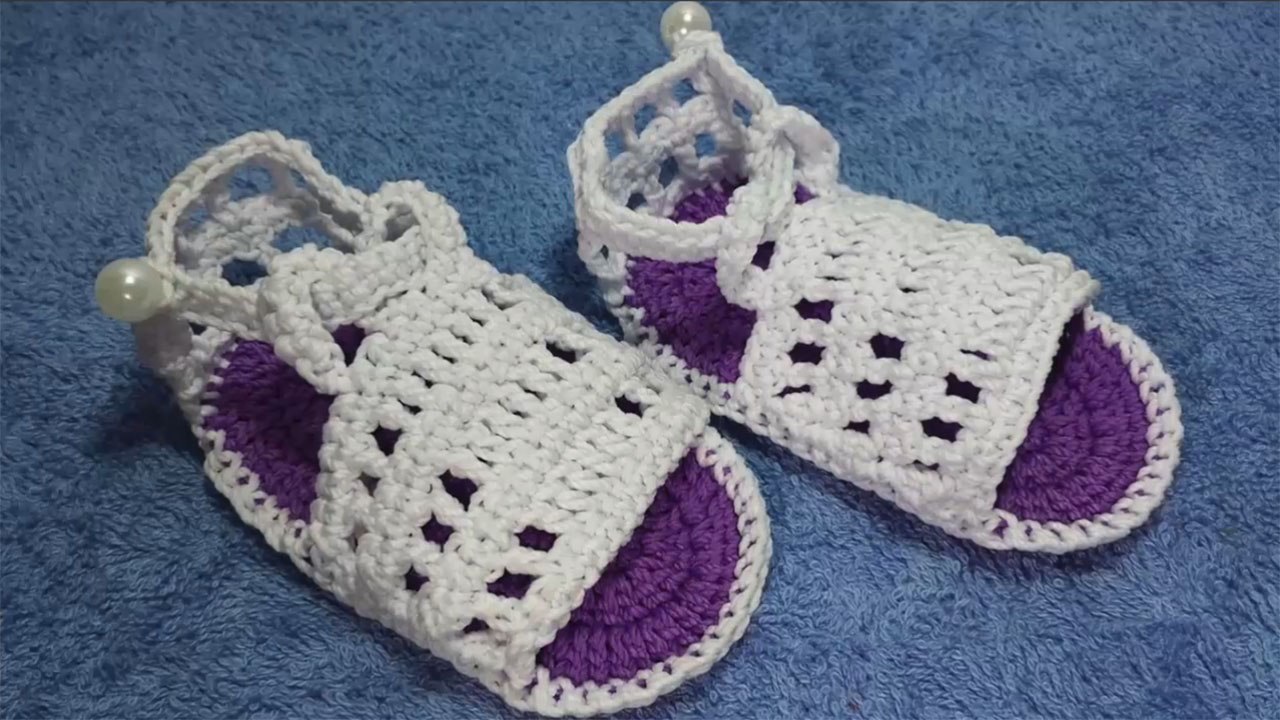 Cara Merajut Sandal Santai Bayi