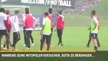 Naby Keita Crazy Training Bust-Up After Horror Tackle On Diego Demme!