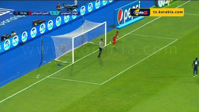 هدف التعادل للمريخ السوداني في مرمى الهلال السعودي.. البطولة العربية