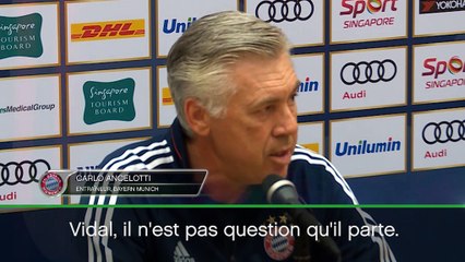 Bayern Munich - Ancelotti : "Vidal ne partira pas"