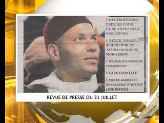 REVUE DE PRESSE FR DU 31 JUILLET 2014