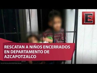 Rescatan a tres niños abandonados en departamento de Azcapotzalco