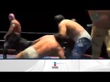 Hijo del Fantasma, Blue Panther y Ángel de Oro vs. Negro Casas, Felino y Puma King