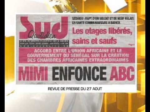 REVUE DE PRESSE FRANÇAIS DU 27 AOUT 2014