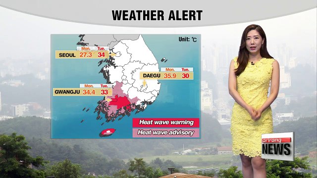 Heat and humidity along with showers