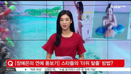 [장예은의 연예 돋보기] 연예계도 '폭염주의보' .. 태양을 피하는 방법