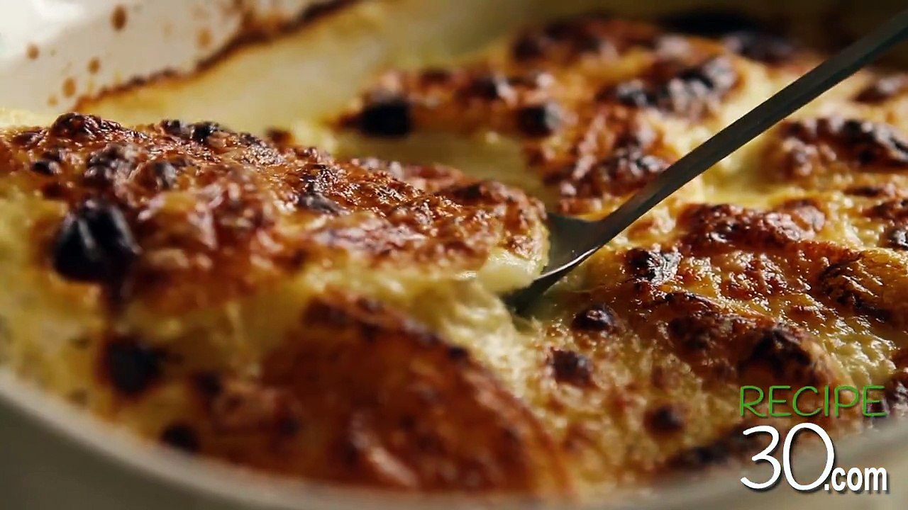 Recipe30 - Amazing Gratin Dauphinois - Potatoes in cream with cheese.
