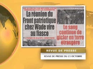 Revue de Presse   Français   23 Octobre 2014
