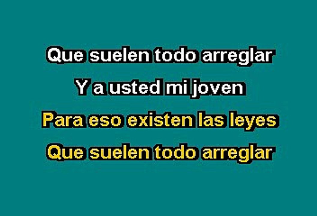 José Luis Rodríguez '' El Puma '' -  Pavo real (Karaoke)